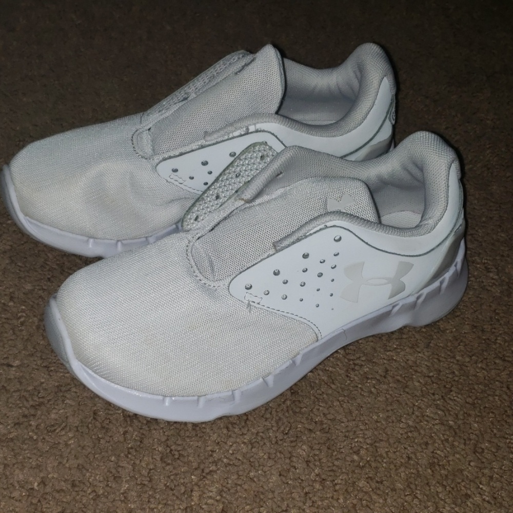 White Under Armour sneakers size 1